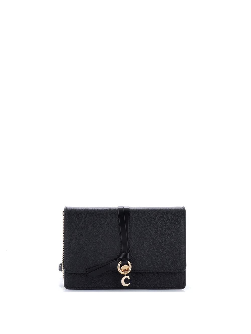 Chloe Alphabet Chain Clutch Bag Leather #377620C66B